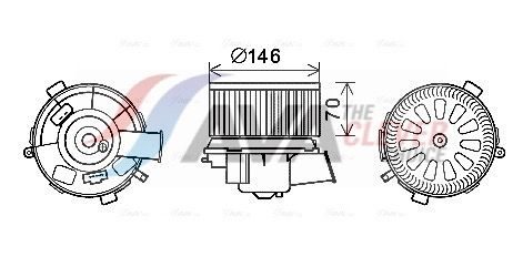 Вентилятор салону AVA QUALITY COOLING PE8378 - zapix