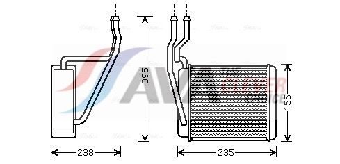 Радіатор пічки AVA QUALITY COOLING FD6329 - zapix