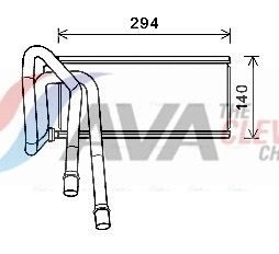 Радіатор пічки AVA QUALITY COOLING AUA6226 - zapix