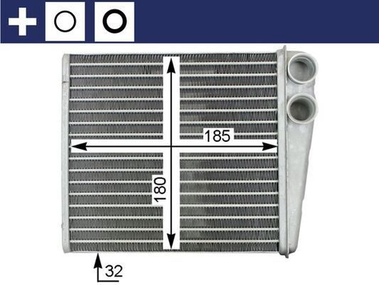 Радіатор пічки MAHLE AH208000S - zapix