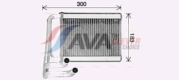 Радіатор пічки AVA QUALITY COOLING KA6306 - zapix