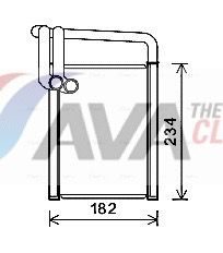Радіатор пічки AVA QUALITY COOLING KAA6259 - zapix