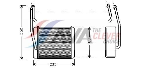 Радіатор пічки AVA QUALITY COOLING FD6272 - zapix