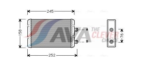 Радіатор пічки AVA QUALITY COOLING FTA6220 - zapix