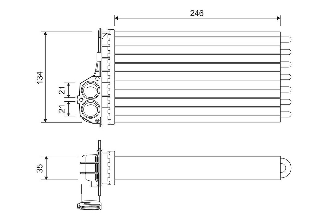 Радіатор пічки VALEO 811565 - zapix