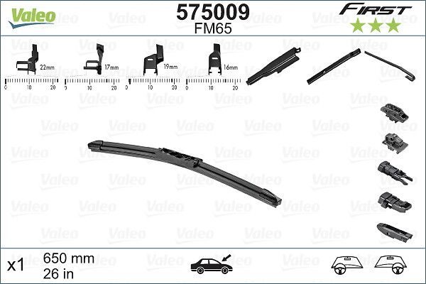 Щітка склоочисника VALEO 575009 - zapix