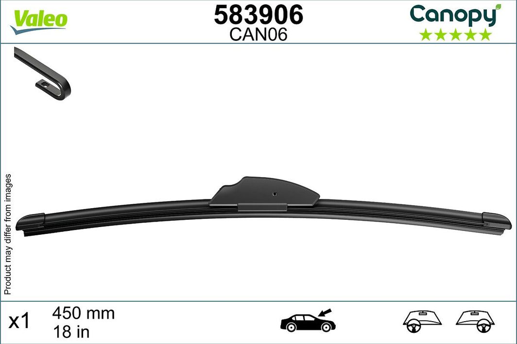 Щітка склоочисника VALEO 583906 - zapix