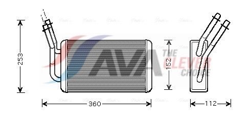 Радіатор пічки AVA QUALITY COOLING FD6316 - zapix