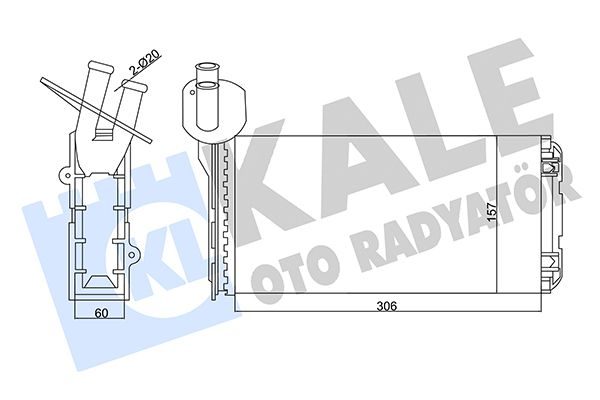 Радіатор пічки KALE OTO RADYATÖR 346450 - zapix