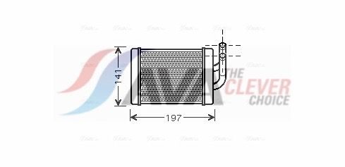 Радіатор пічки AVA QUALITY COOLING HY6158 - zapix