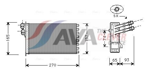 Радіатор пічки AVA QUALITY COOLING VN6173 - zapix