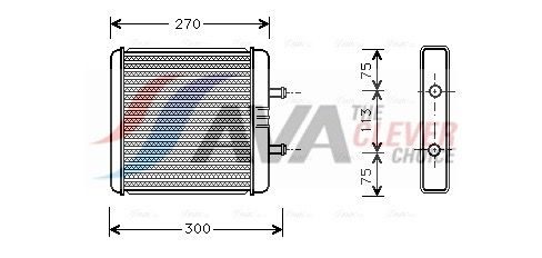 Радіатор пічки AVA QUALITY COOLING IV6048 - zapix