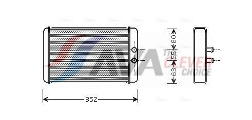 Радіатор пічки AVA QUALITY COOLING FTA6265 - zapix