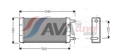 Радіатор пічки AVA QUALITY COOLING MS6108 - zapix