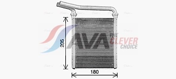 Радіатор пічки AVA QUALITY COOLING TO6770 - zapix