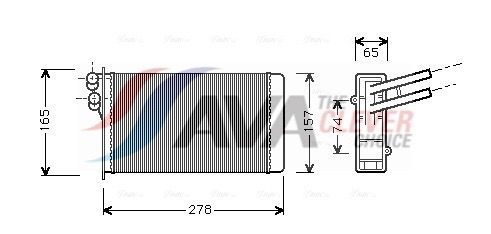 Радіатор пічки AVA QUALITY COOLING AI6097 - zapix
