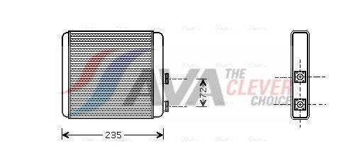 Радіатор пічки AVA QUALITY COOLING OL6321 - zapix