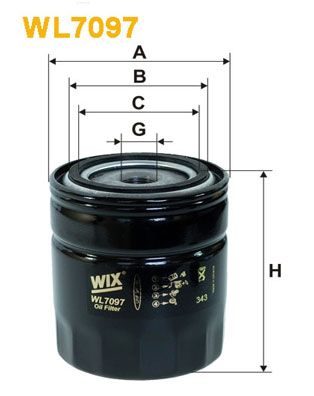 Оливний фільтр WIX FILTERS WL7097