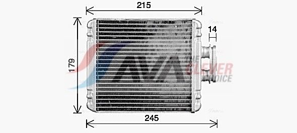 Радіатор пічки AVA QUALITY COOLING VN6434 - zapix