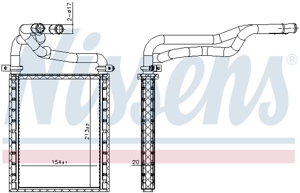 Радіатор пічки NISSENS 707191 - zapix
