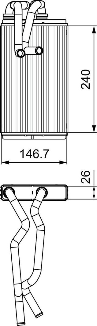 Радіатор пічки VALEO 811525 - zapix