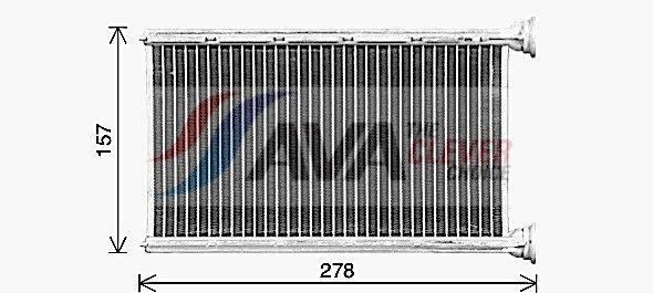 Радіатор пічки AVA QUALITY COOLING BW6615 - zapix