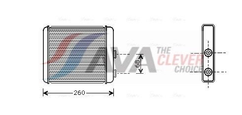 Радіатор пічки AVA QUALITY COOLING OL6259 - zapix