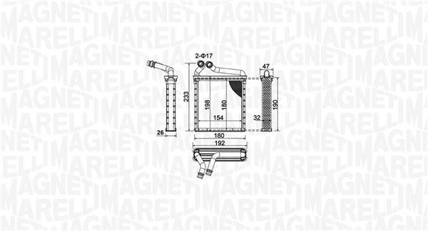 Радіатор пічки MAGNETI MARELLI 350218442000 - zapix
