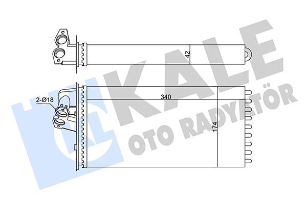 Радіатор пічки KALE OTO RADYATÖR 346795 - zapix