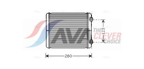 Радіатор пічки AVA QUALITY COOLING RT6344 - zapix