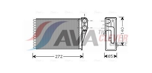 Радіатор пічки AVA QUALITY COOLING PEA6292 - zapix