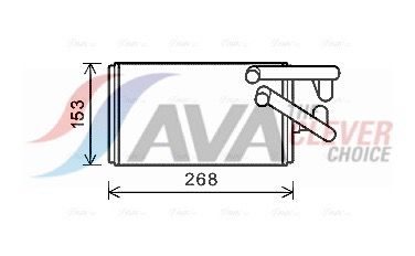 Радіатор пічки AVA QUALITY COOLING MT6259 - zapix
