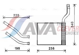 Радіатор пічки AVA QUALITY COOLING FD6464 - zapix