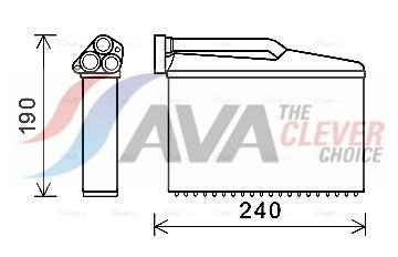 Радіатор пічки AVA QUALITY COOLING BWA6541 - zapix
