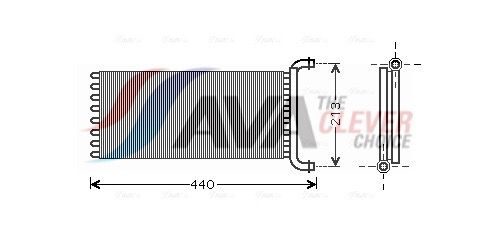 Радіатор пічки AVA QUALITY COOLING MSA6399 - zapix