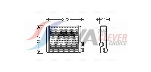 Радіатор пічки AVA QUALITY COOLING CN6286 - zapix