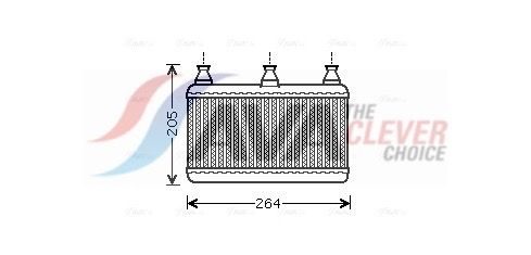 Радіатор пічки AVA QUALITY COOLING BWA6341 - zapix