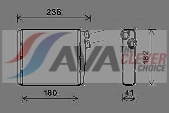 Радіатор пічки AVA QUALITY COOLING VOA6163 - zapix