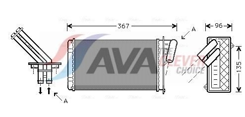 Радіатор пічки AVA QUALITY COOLING RTA6203 - zapix