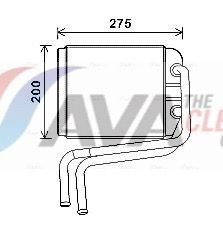 Радіатор пічки AVA QUALITY COOLING VN6378 - zapix