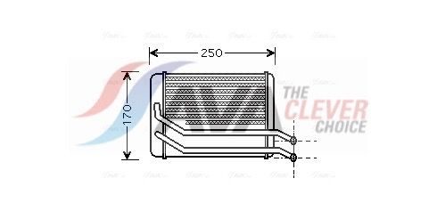 Радіатор пічки AVA QUALITY COOLING HY6118 - zapix
