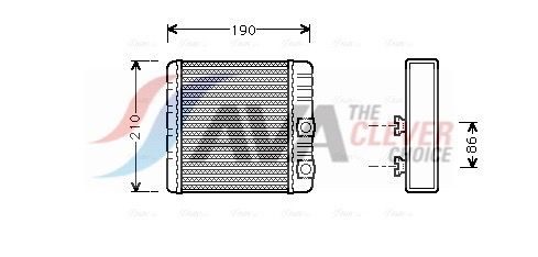 Радіатор пічки AVA QUALITY COOLING BWA6211 - zapix