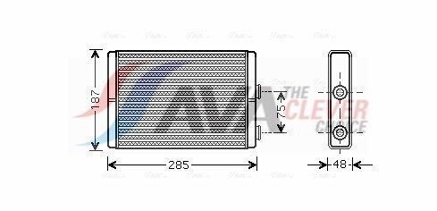 Радіатор пічки AVA QUALITY COOLING FT6325 - zapix