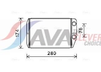 Радіатор пічки AVA QUALITY COOLING FT6410 - zapix