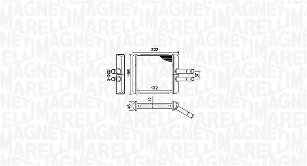 Радіатор пічки MAGNETI MARELLI 350218429000 - zapix