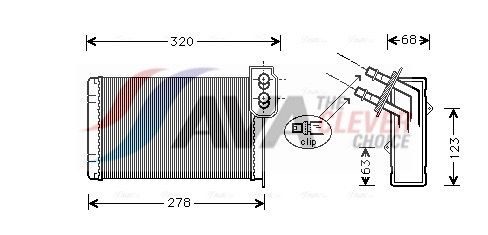 Радіатор пічки AVA QUALITY COOLING RTA6099 - zapix