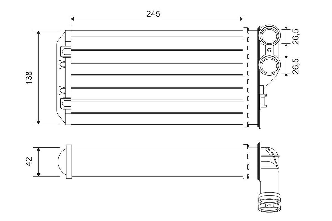 Радіатор пічки VALEO 811503 - zapix