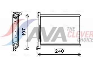 Радіатор пічки AVA QUALITY COOLING RT6569 - zapix