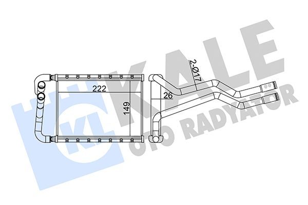 Радіатор пічки KALE OTO RADYATÖR 358630 - zapix