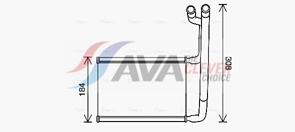 Радіатор пічки AVA QUALITY COOLING FD6645 - zapix